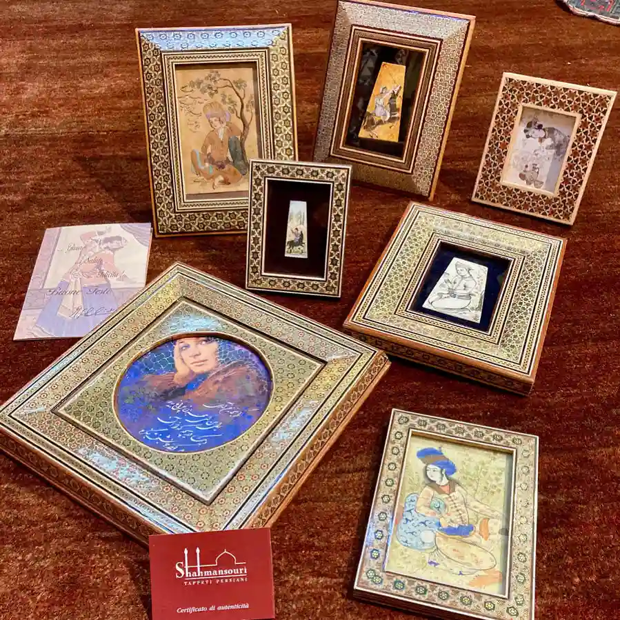 Detail of Persian Khatam inlay