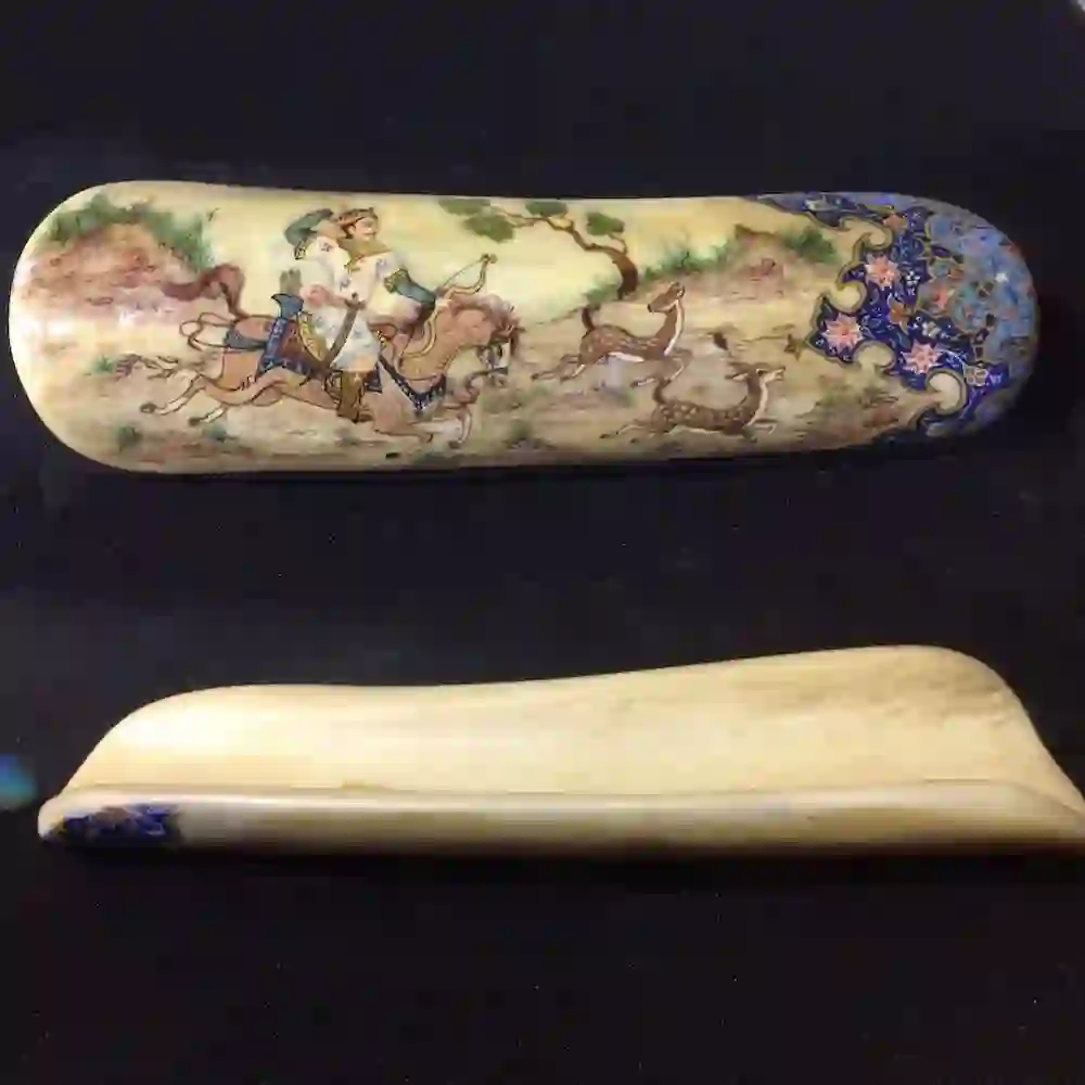 Persian bone miniature from Isfahan