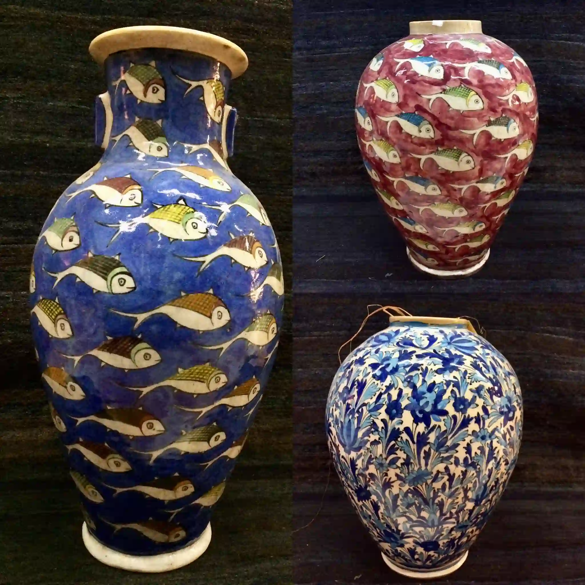 Persian ceramic vases